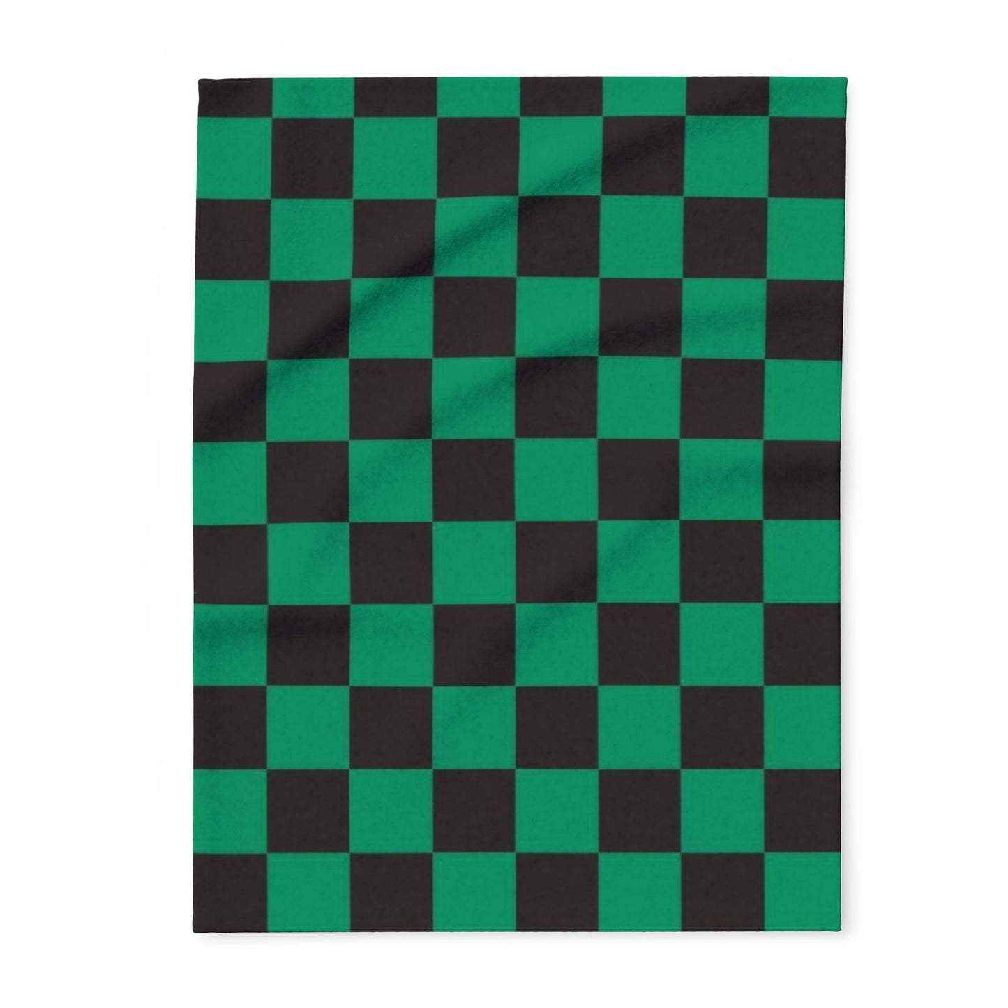 Green & Black Pattern Arctic Blanket