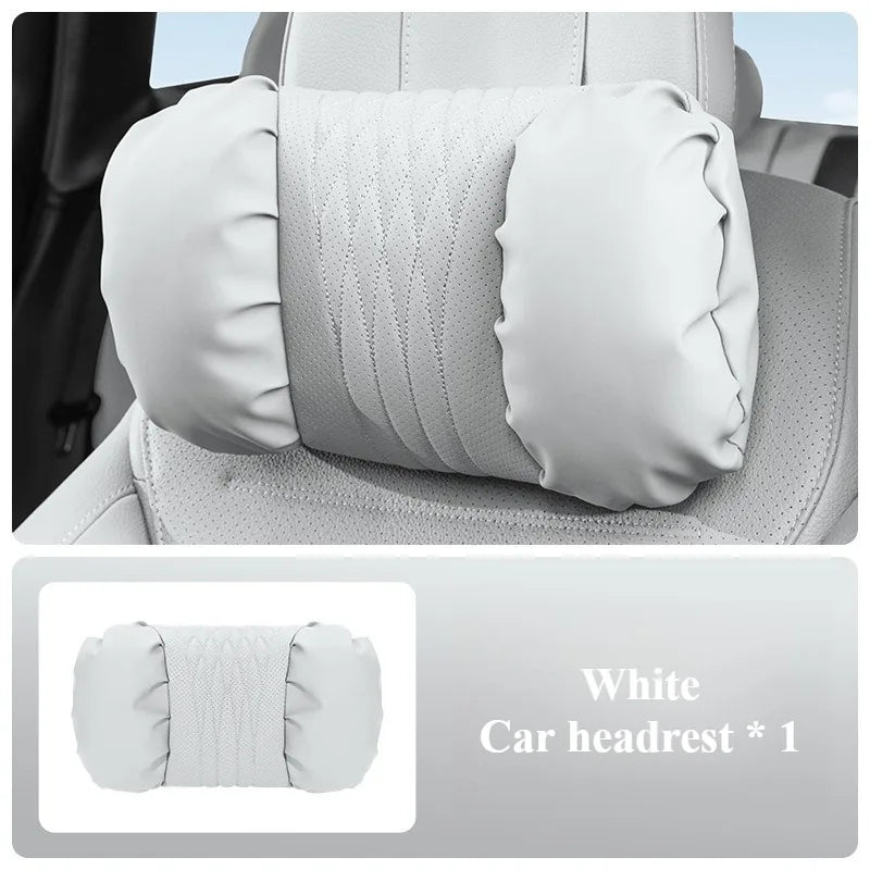 Soft Nappa Leather Car Headrest and Lumbar Support