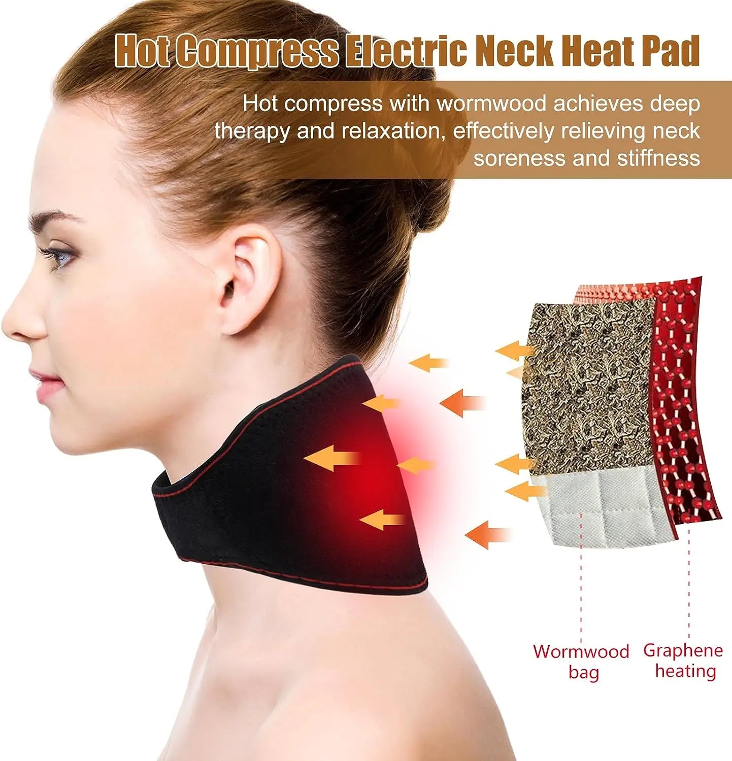Electric Neck Heating Strap – Pain Relief & Muscle Relaxation