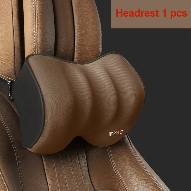 Car Lumbar Support & Headrest Set – Universal Fit for Comfort & Posture