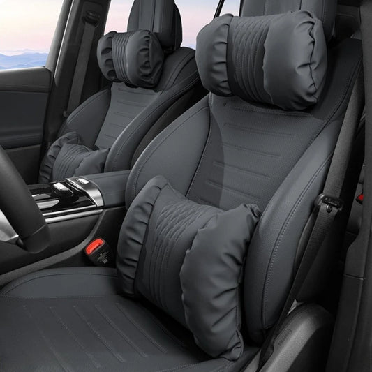 Soft Nappa Leather Car Headrest and Lumbar Support