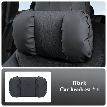 Soft Nappa Leather Car Headrest and Lumbar Support