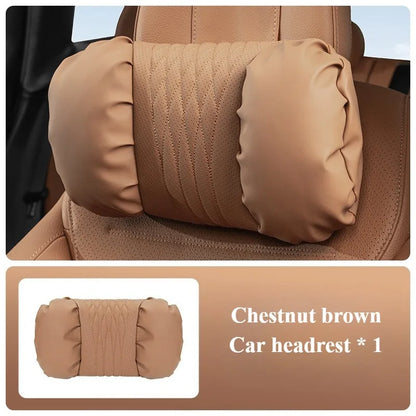 Soft Nappa Leather Car Headrest and Lumbar Support