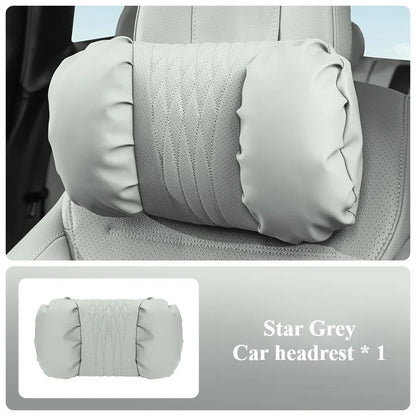 Soft Nappa Leather Car Headrest and Lumbar Support