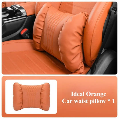 Soft Nappa Leather Car Headrest and Lumbar Support