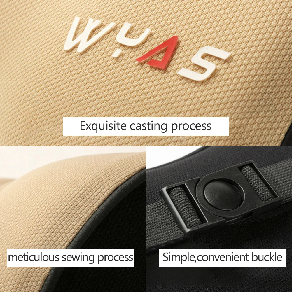 Car Lumbar Support & Headrest Set – Universal Fit for Comfort & Posture