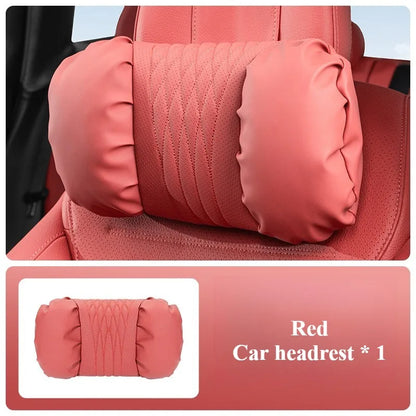 Soft Nappa Leather Car Headrest and Lumbar Support